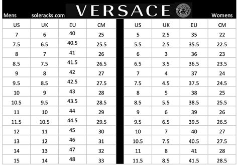 versace bra size chart|versace women size chart.